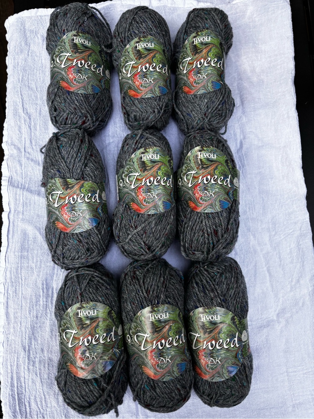 Tivoli Tweed DK Pure new wool Made in Ireland-Discountined Lot of 9